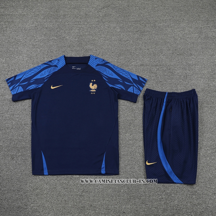 Chandal del Francia 22-23 Manga Corta Azul - Pantalon Corto